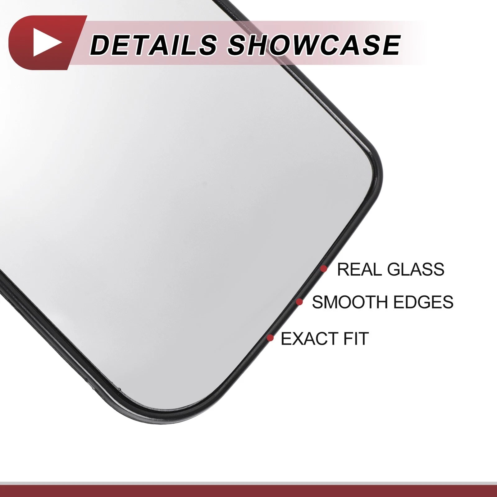 Heated Left Driver Side Tow Mirror Glass for Ford F150 