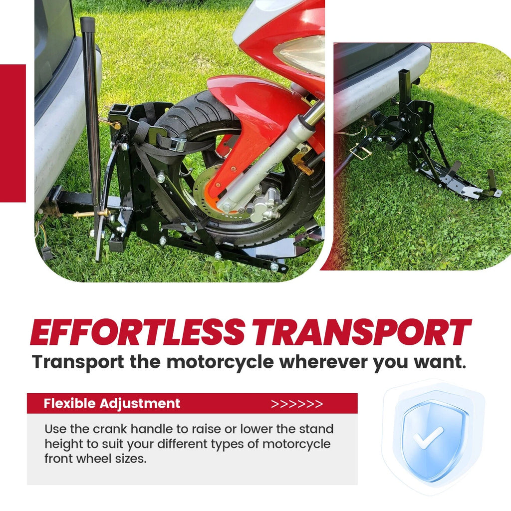Portable Motorcycle Trailer Carrier for Universal Models (800 lbs Capacity)
