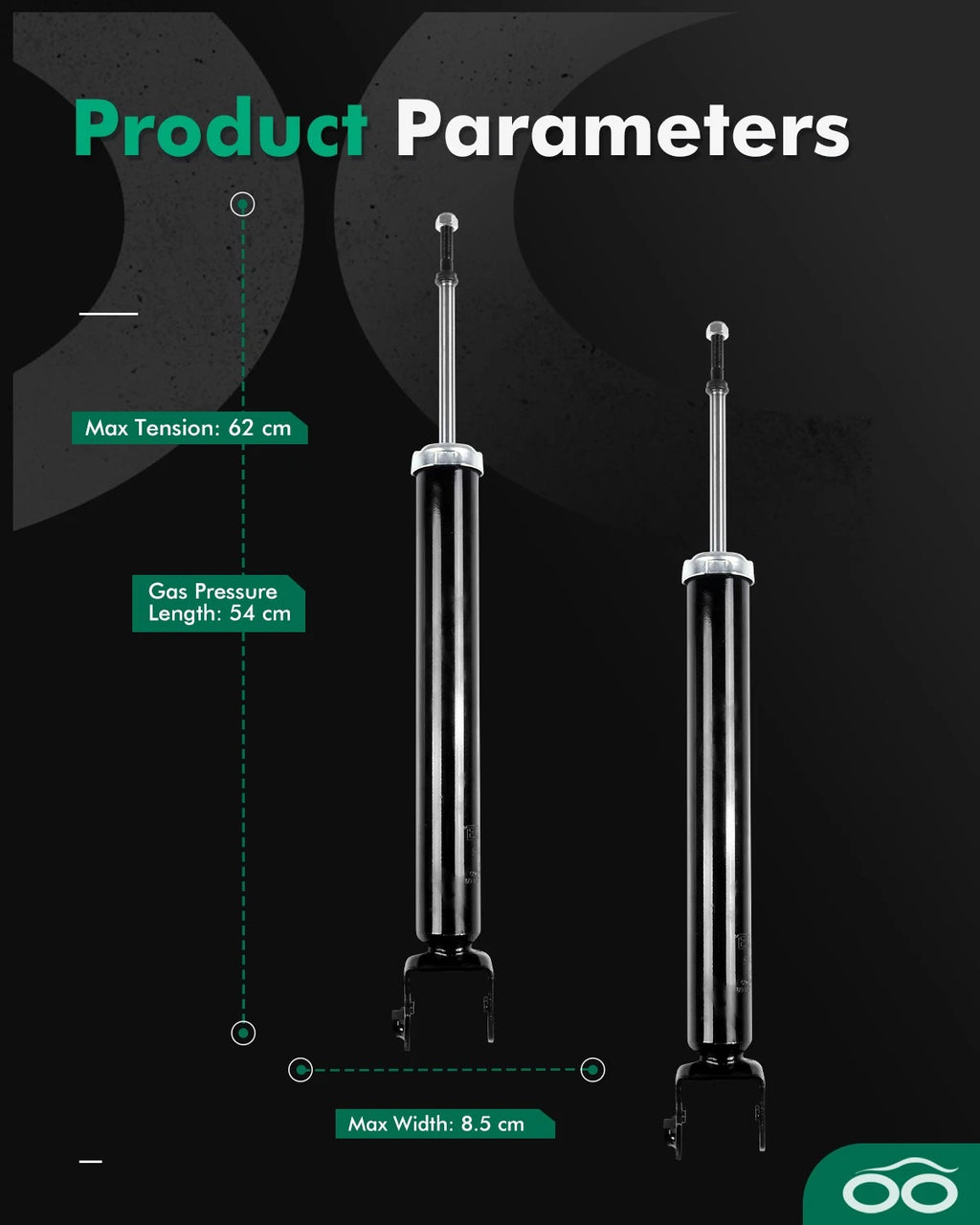 Rear Pair Shocks & Struts for Infiniti G37, G25, G35 (2007–2013)