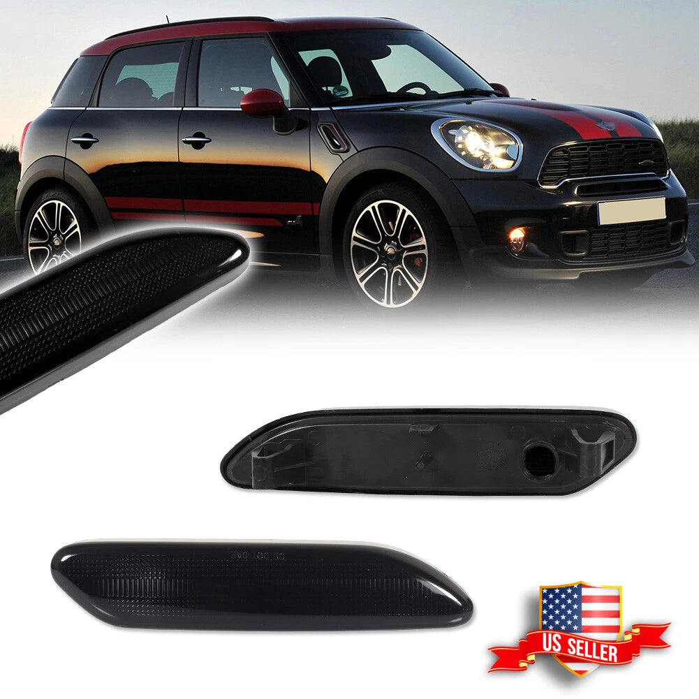 Fender Side Marker Light for Mini Cooper Countryman (2012–2017) Smoke Lens