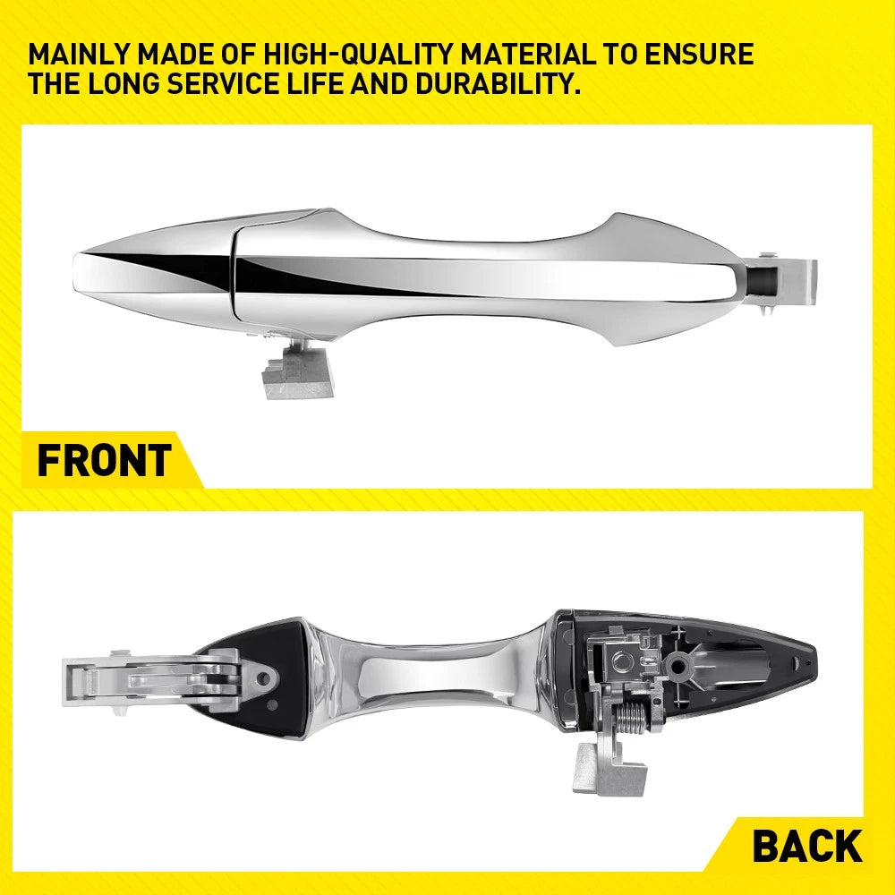 Rear Driver Side Exterior Door Handle for Acura MDX (2007–2013) Chrome