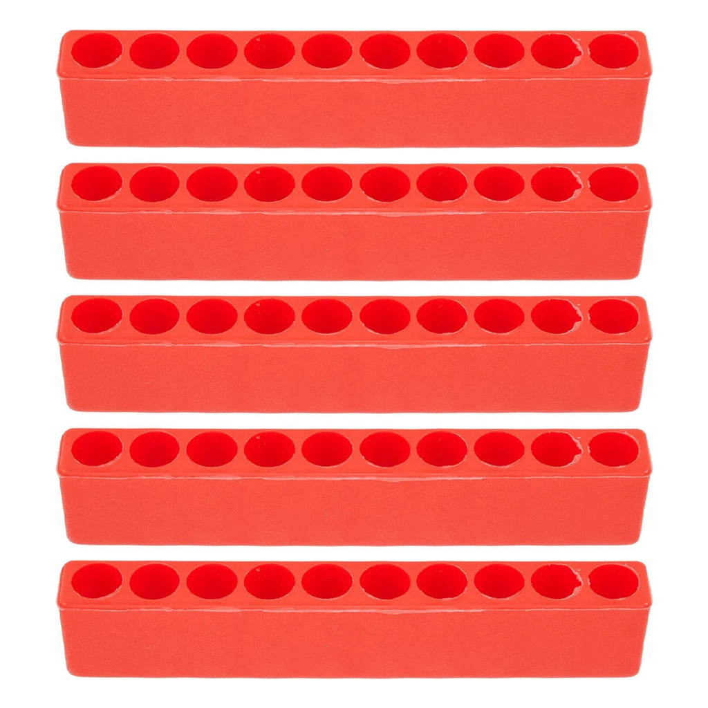 10 Hole Plastic Bit Holder for Screwdriver Bits (Set of 5)