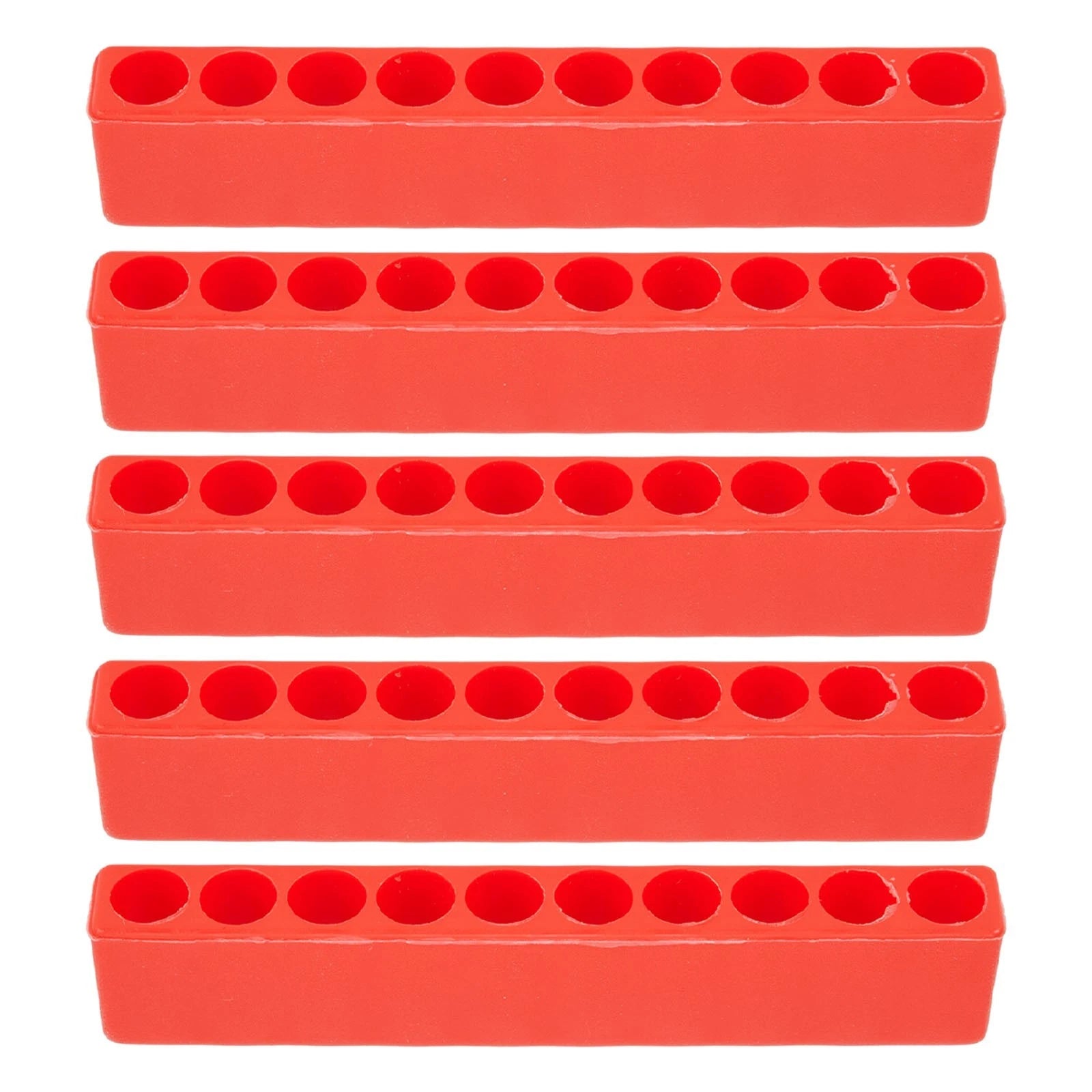 10 Hole Plastic Bit Holder for Screwdriver Bits (Set of 5)