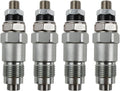 Set of 4 Fuel Injectors for Toyota 3B Diesel Engine (093500-2480, 23600-56020)