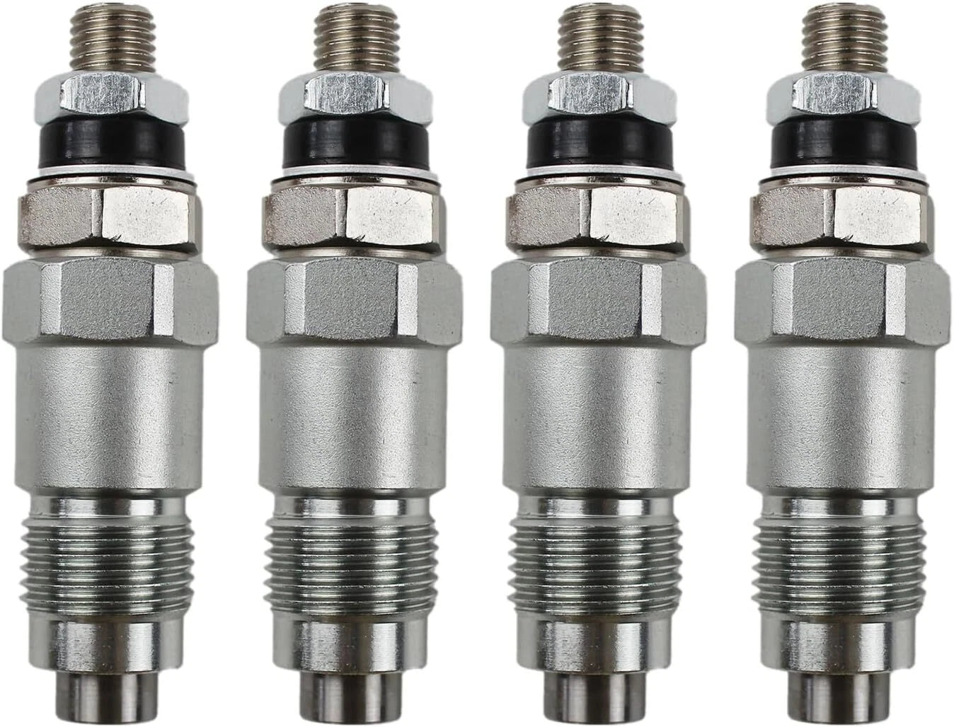 Set of 4 Fuel Injectors for Toyota 3B Diesel Engine (093500-2480, 23600-56020)