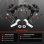 10pcs Front Side Control Arm Kit with Ball Joint for Nissan Murano (2005–2007)