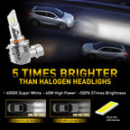 2X 9005 LED Headlight Bulbs for High Beam (6500K)