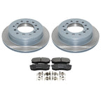 Set of 2 DuraGo Rear Rotors & Bosch QuietCast Brake Pads for 4Runner