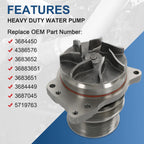Water Pump for Cummins ISX ISZ (2007-2023)