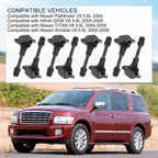 Set of 8 Ignition Coil Spark Plugs for Nissan Armada Titan Infiniti (2004–2007)