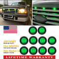 Set of 10 Round 3/4'' LED Side Marker Lights for Truck Trailer