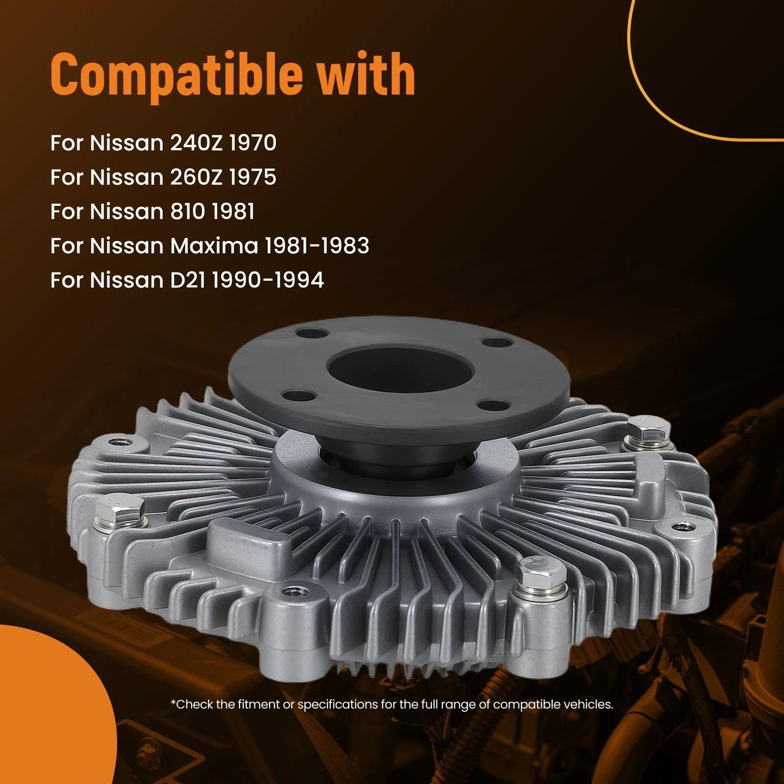 Engine Cooling Fan Clutch for Nissan Maxima/Pickup/D21 (1981–2004) 2108286G0A