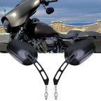 Gloss Black 8mm Rear View Side Mirrors for Harley Softail Dyna Touring (1982–2024)