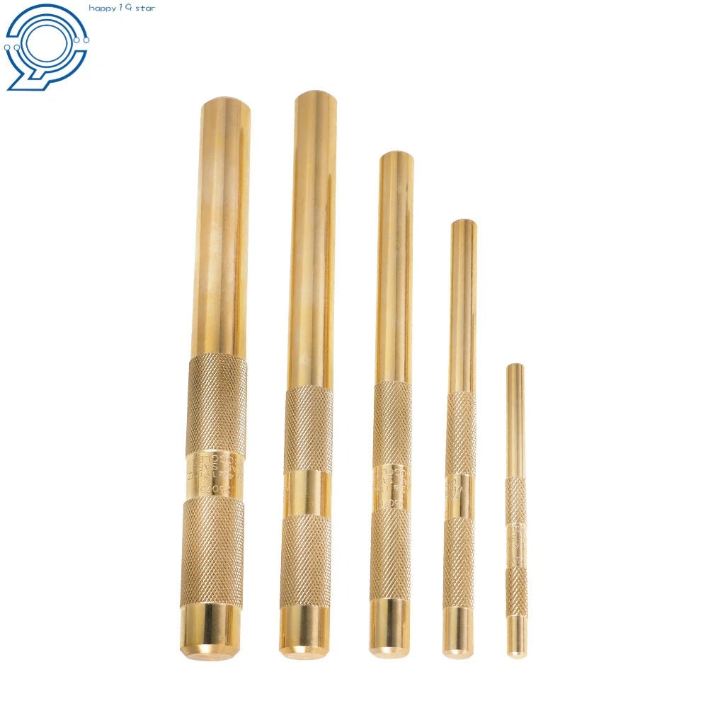 5 Pcs Brass Drift Punch Set for Automotive Use (1/4" to 3/4")
