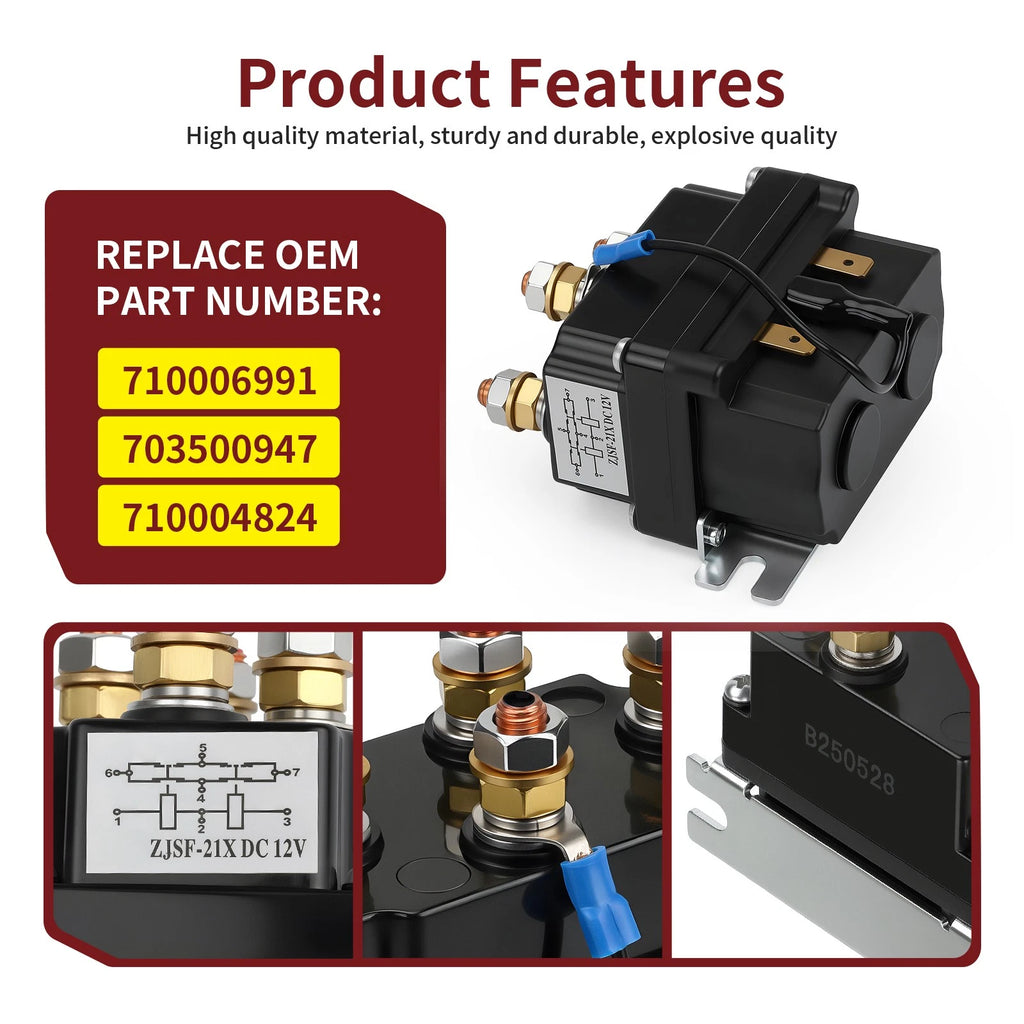 Electrical System Solenoid 710006991 for Can-Am Commander Max 700 800R 1000R (2011–2021)