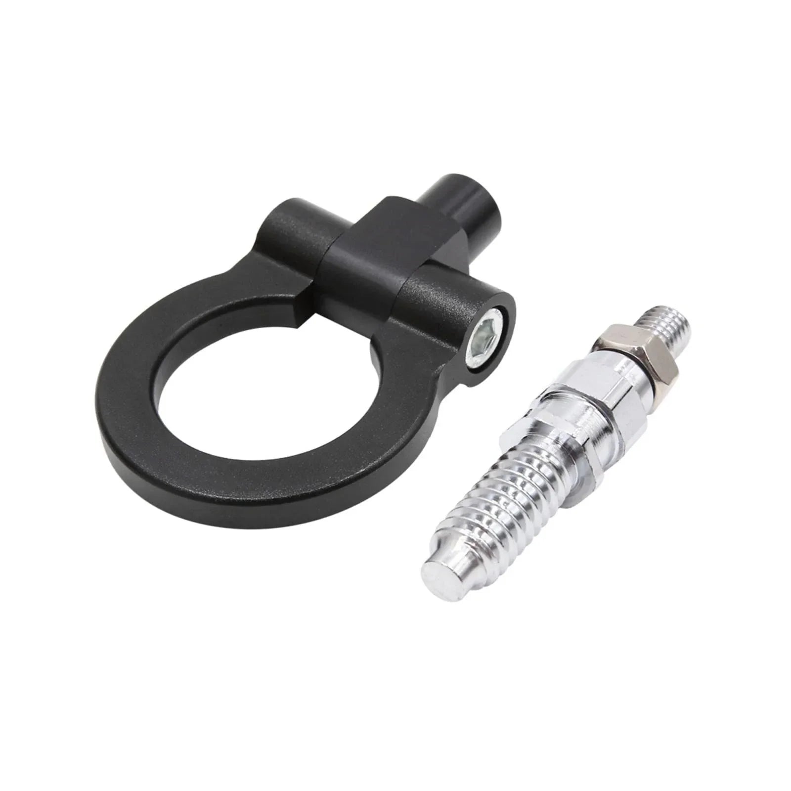 Trailer Ring Eye Towing Hook Screw Black Aluminum Alloy for BMW E Series