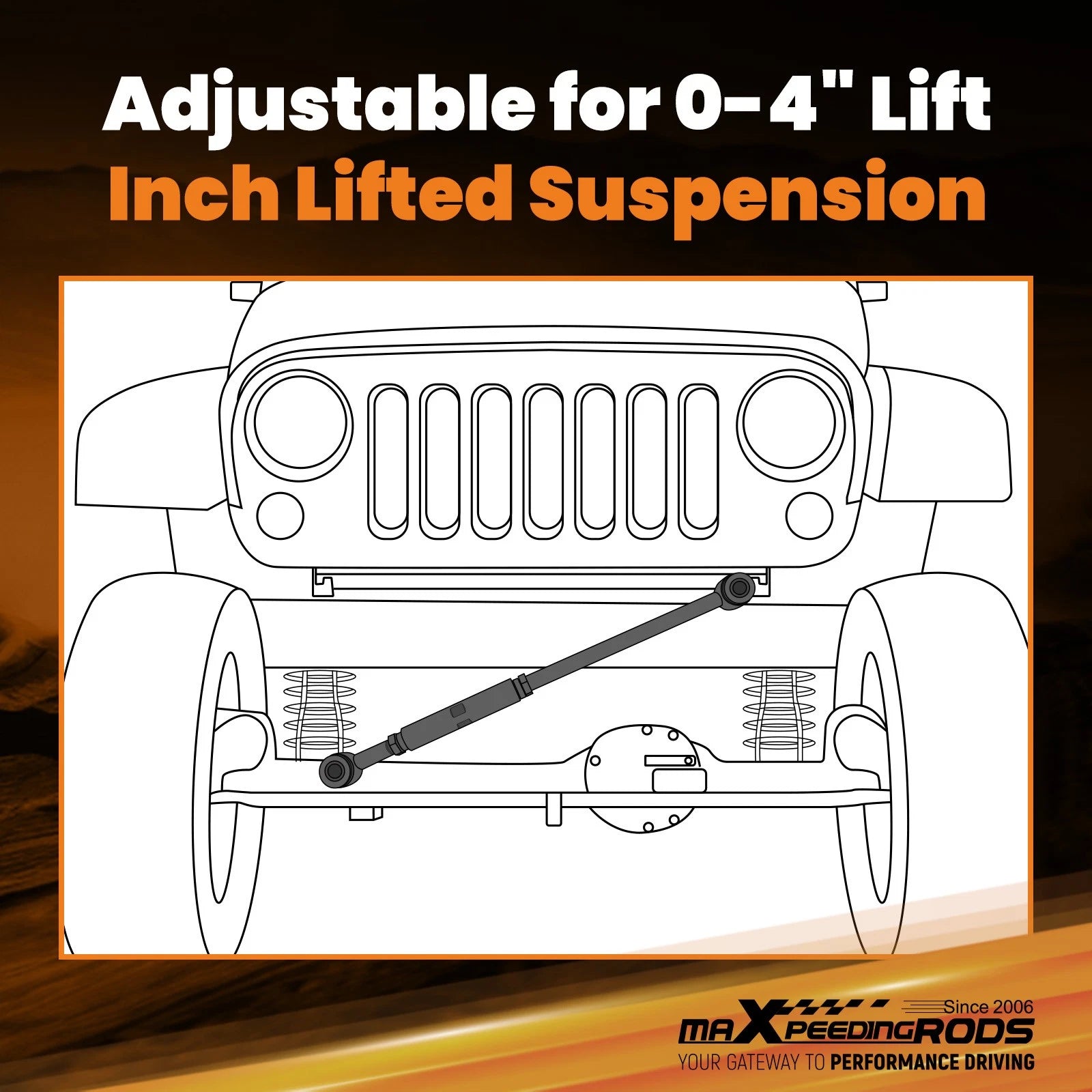 Adjustable Track Bar Kit for Dodge Ram 1500 2500 3500 4x4 (1994-2002)