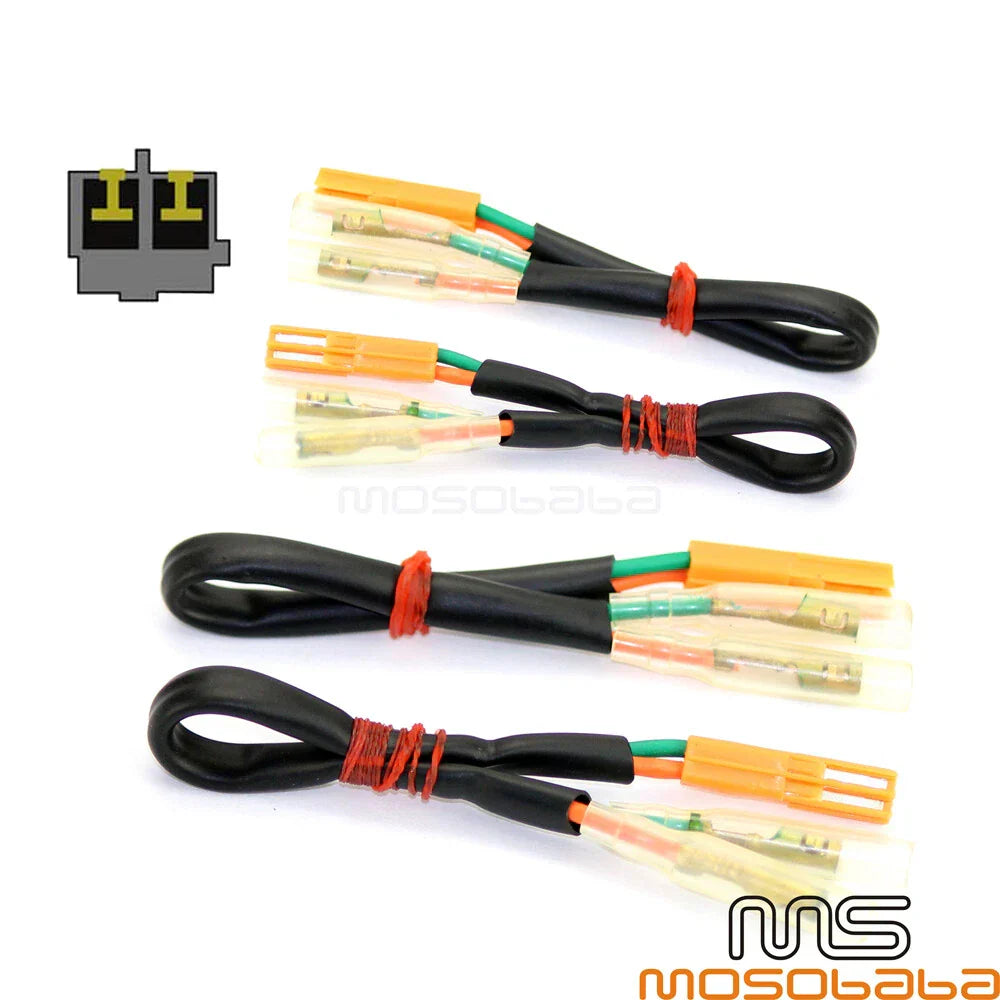 4 x Turn Signal Wiring Plug Adapters for Honda CBR 1000RR, VT 750 (2004-2023)