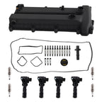 Set of 4 Ignition Coils + Valve Cover Gasket Bolts for Mazda 5 (2006–2010)