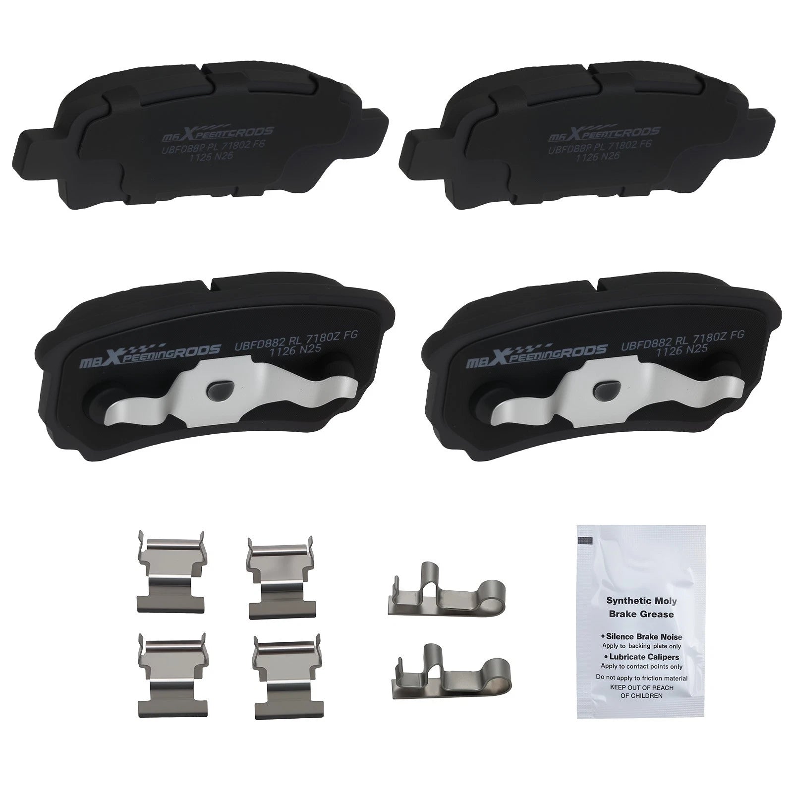 Rear Ceramic Brake Pads Set for Dodge Avenger (2008–2014) Caliber (2007–2012)
