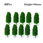 40Pcs 3.14" Model Trees for Train Railroad Diorama Landscape