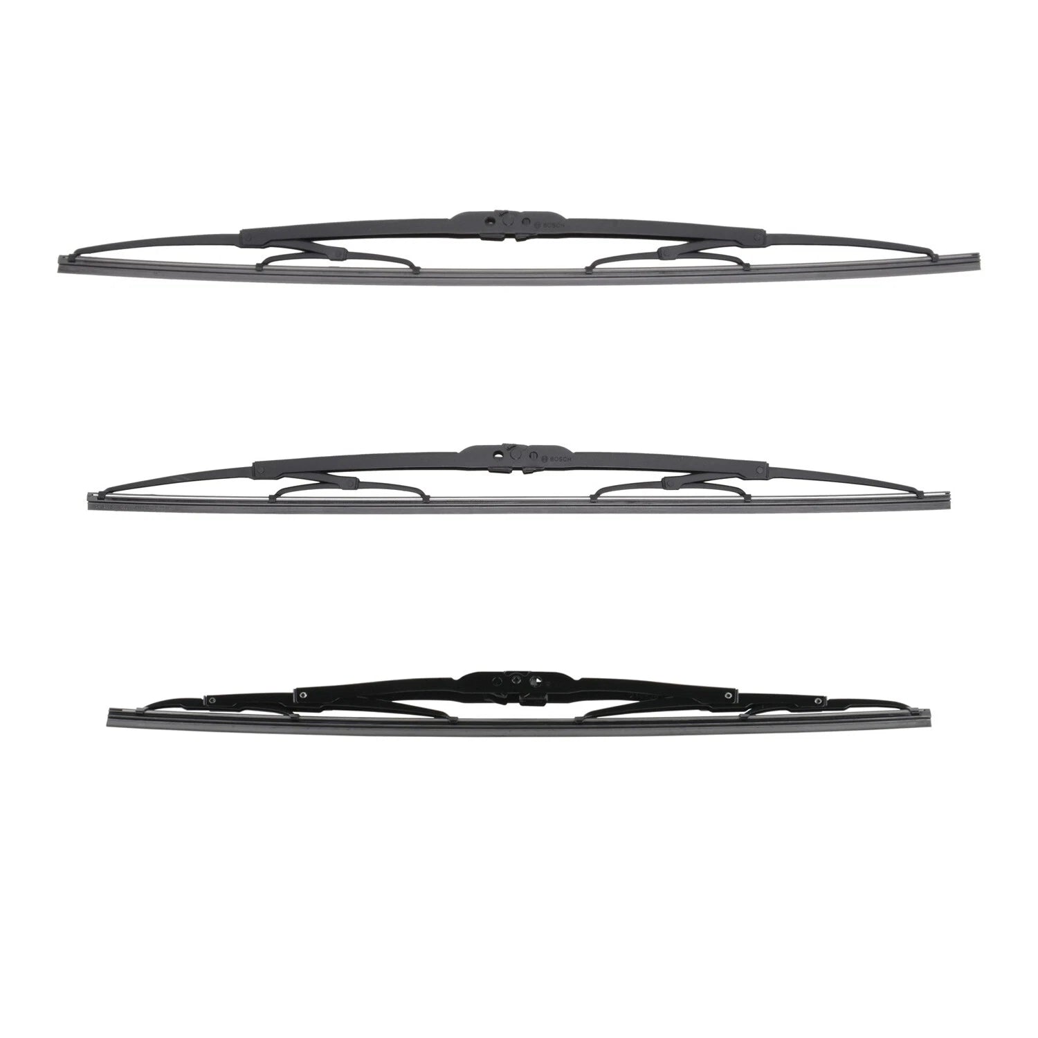 3pc Wiper Blade Kit for Bosch Micro Edge (Front LH 21", RH 22", Rear 18")