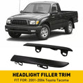 Front Bumper Grille Headlight Filler Trim Panels for Toyota Tacoma (2001–2004)