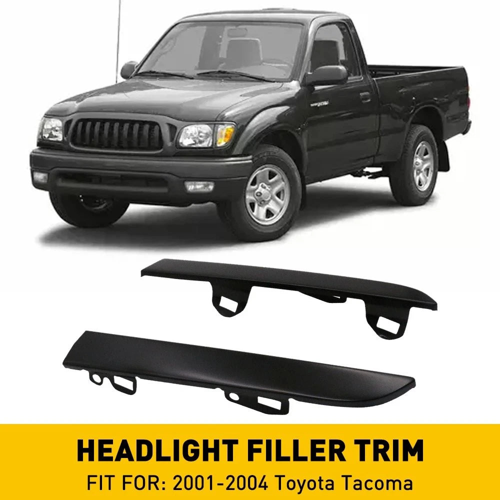 Front Bumper Grille Headlight Filler Trim Panels for Toyota Tacoma (2001–2004)