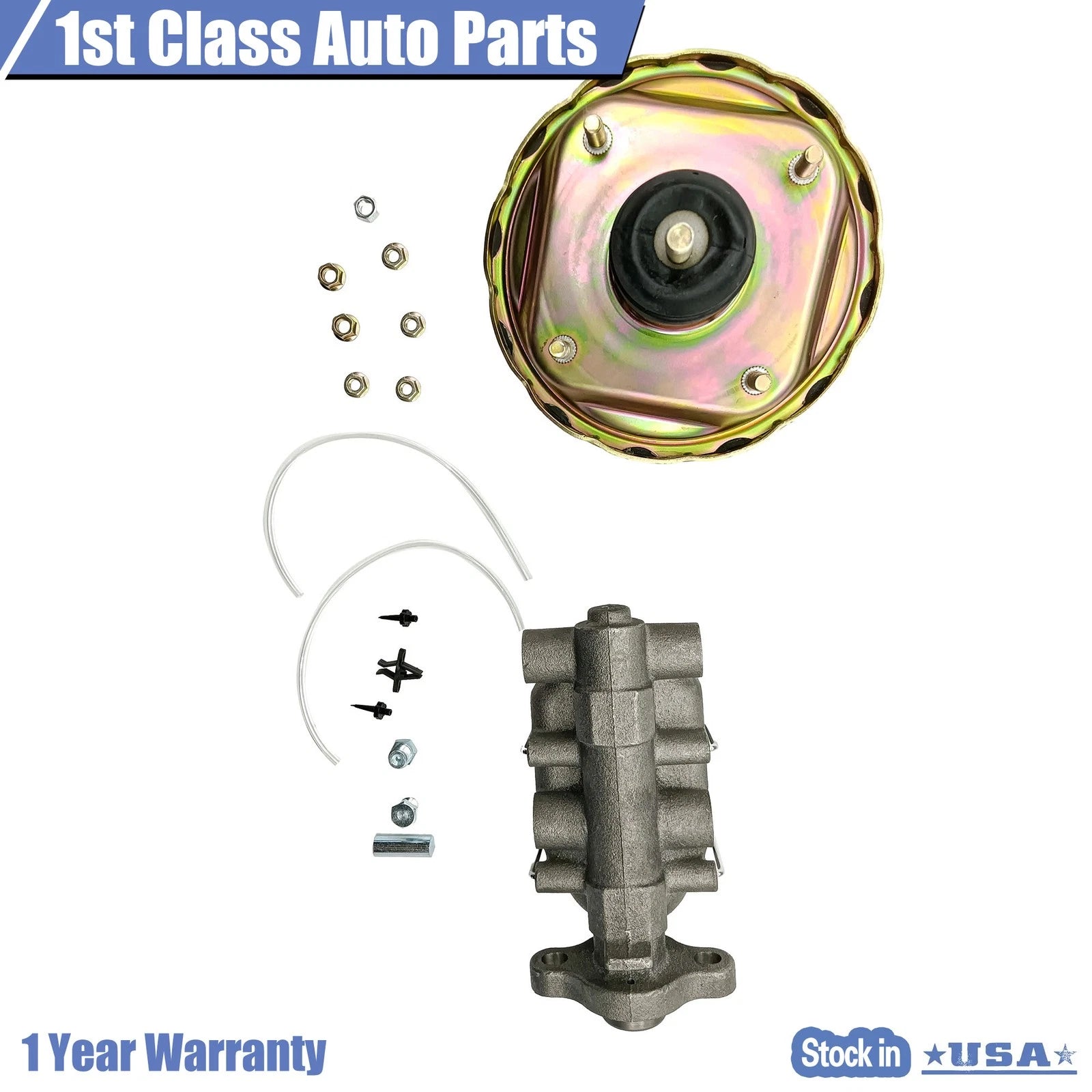 7" Dual Power Brake Booster with 1" Bore Master Cylinder for Street Road