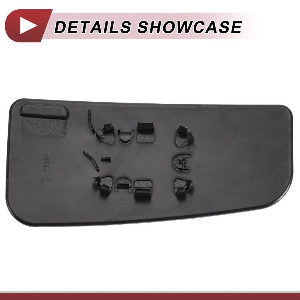 Left Driver Side Mirror Glass Replacement for Ford F150 (Non-Heated)