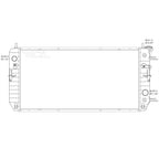 Replacement Plastic/Aluminum Radiator For 2006-2008 Buick Lucerne