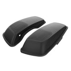 Matte Black Saddlebag Lid Speaker Grills for Harley Touring (2014–2024)
