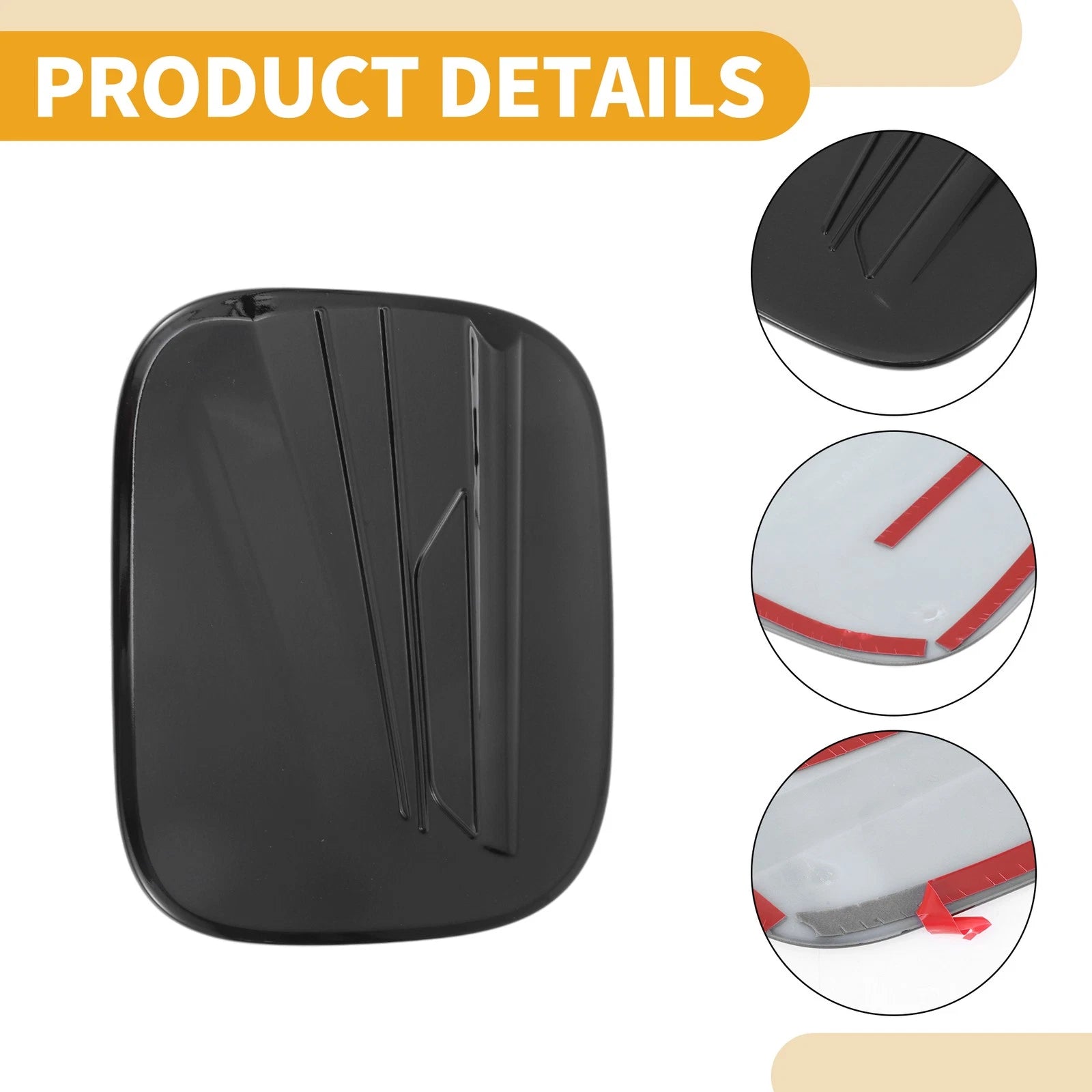 Fuel Tank Door Cap for Toyota Highlander (2022–2025) Glossy Black
