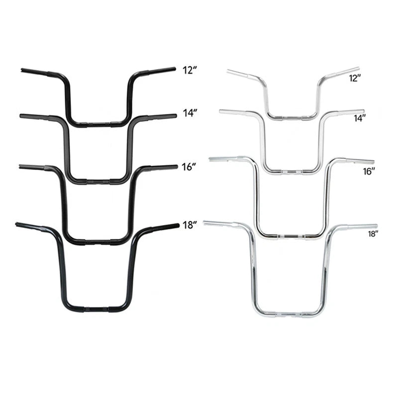 Ape Hanger Handlebar 1 1/4" for Harley Sportster Softail (12" 14" 16" 18")