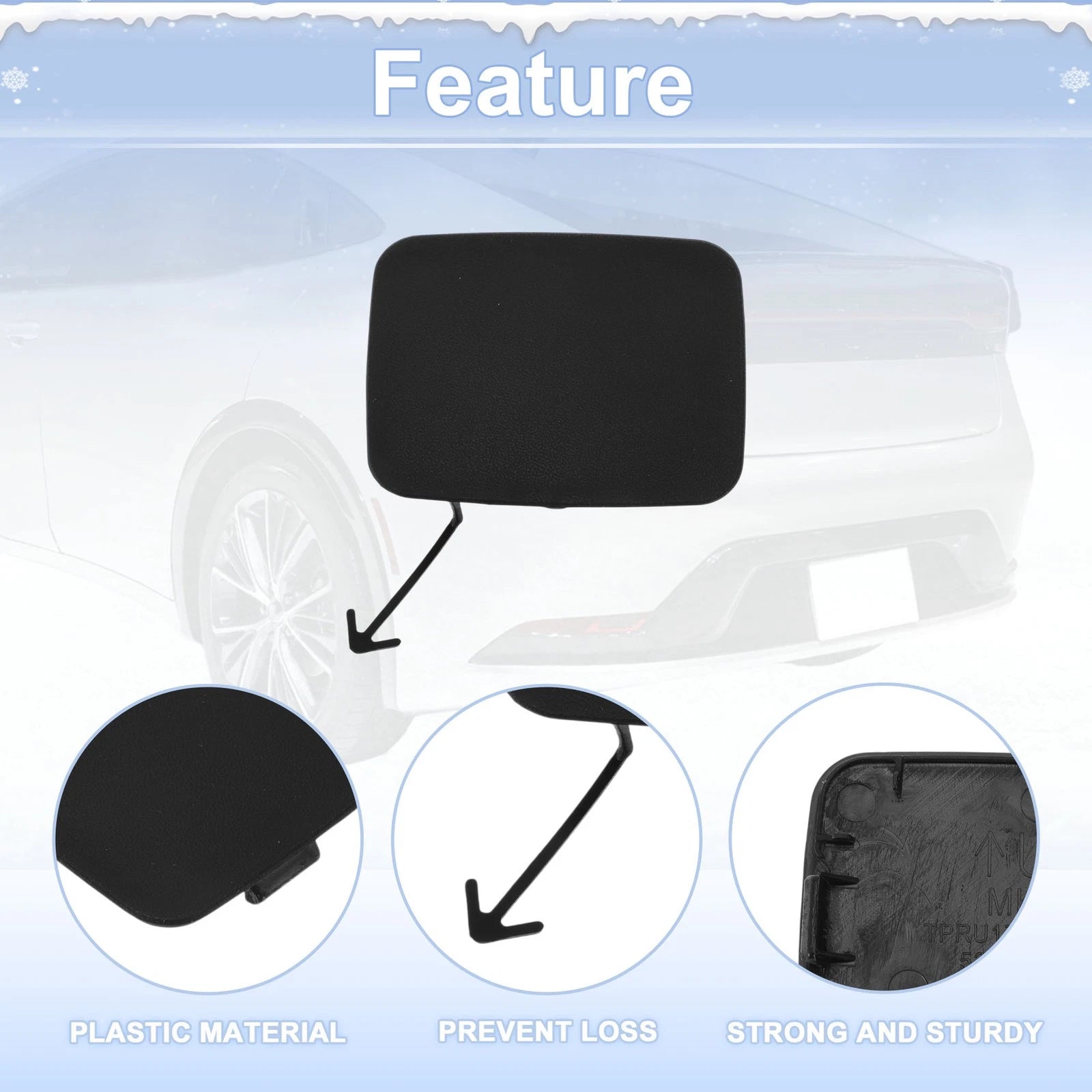 Tow Hook Cover Cap for Toyota Prius Prime (2017–2021) No. 5216447060