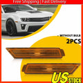 Amber Lens Front Side Marker Signal Lights for Chevy Camaro (2010â2015)
