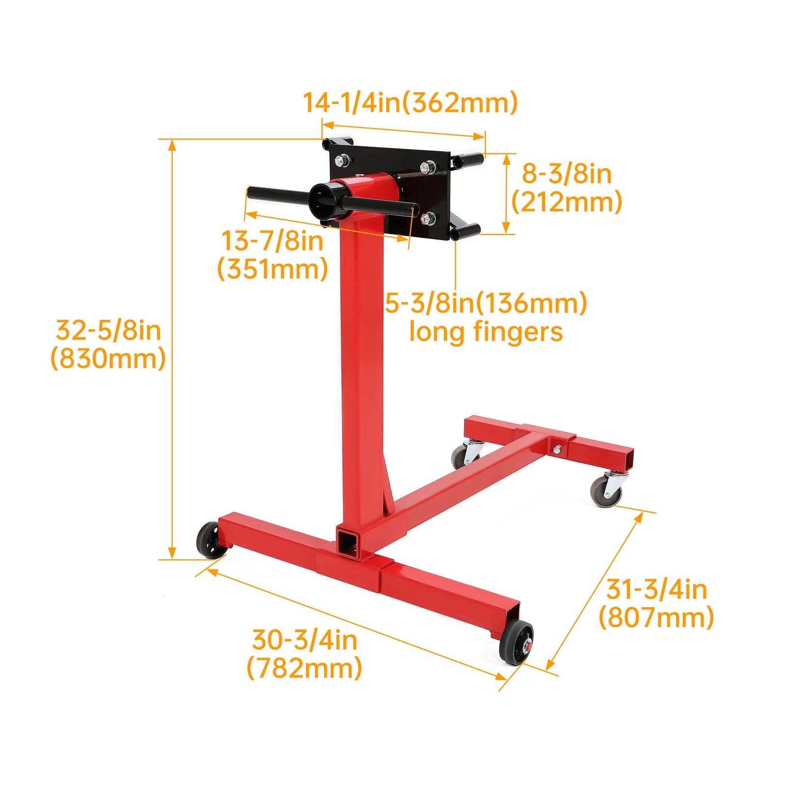 1500lbs Steel Engine Stand for Universal Applications (360° Rotating Head)
