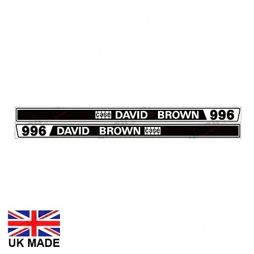 Decal Set for David Brown 996 Tractors (1970–1980)