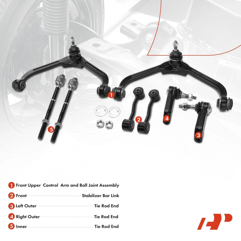 8x Front Control Arm with Ball Joint for Jeep Liberty (2002-2007)