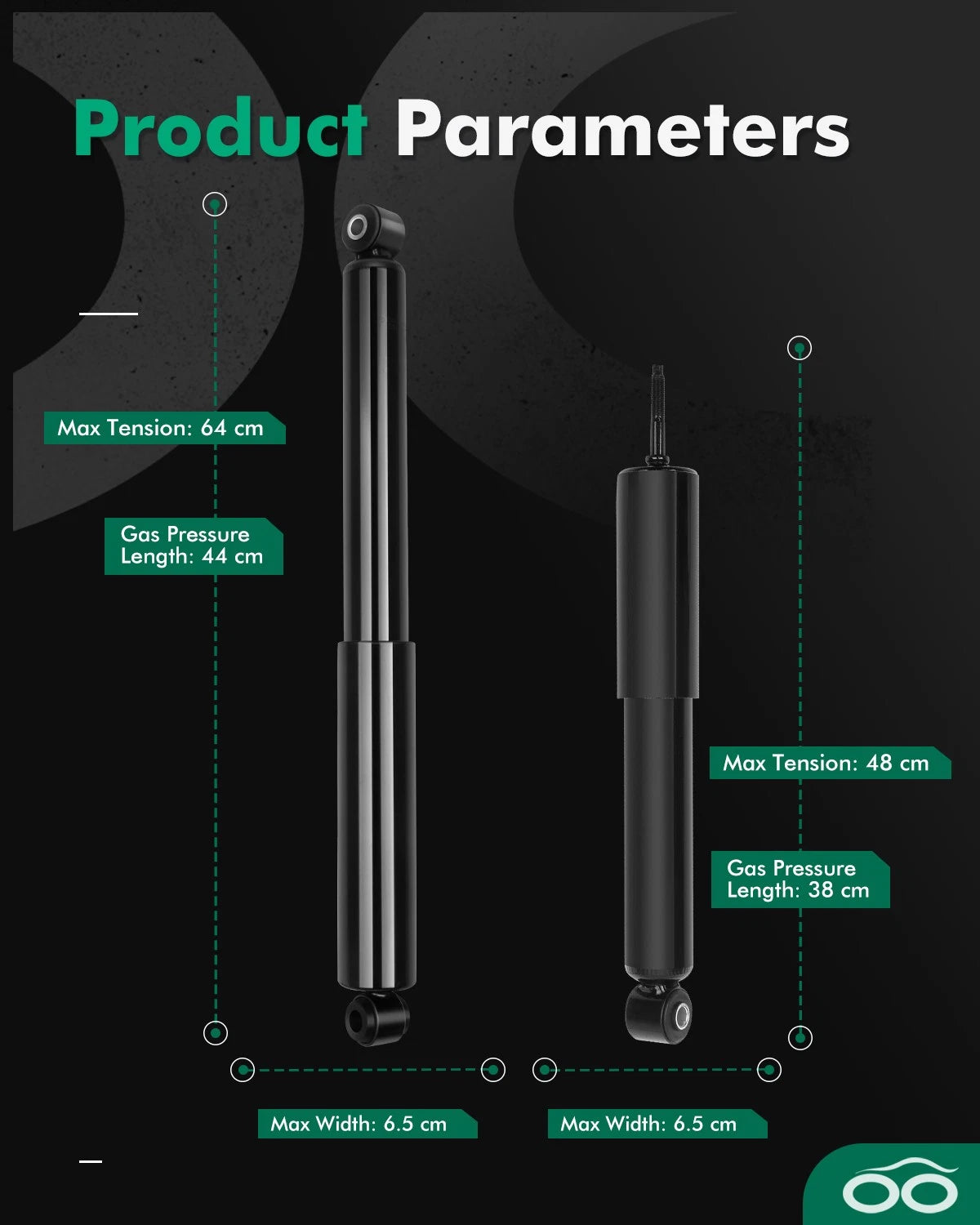 Set of 4 Front Rear Shocks Struts for Ford F-150 (1990–1996)