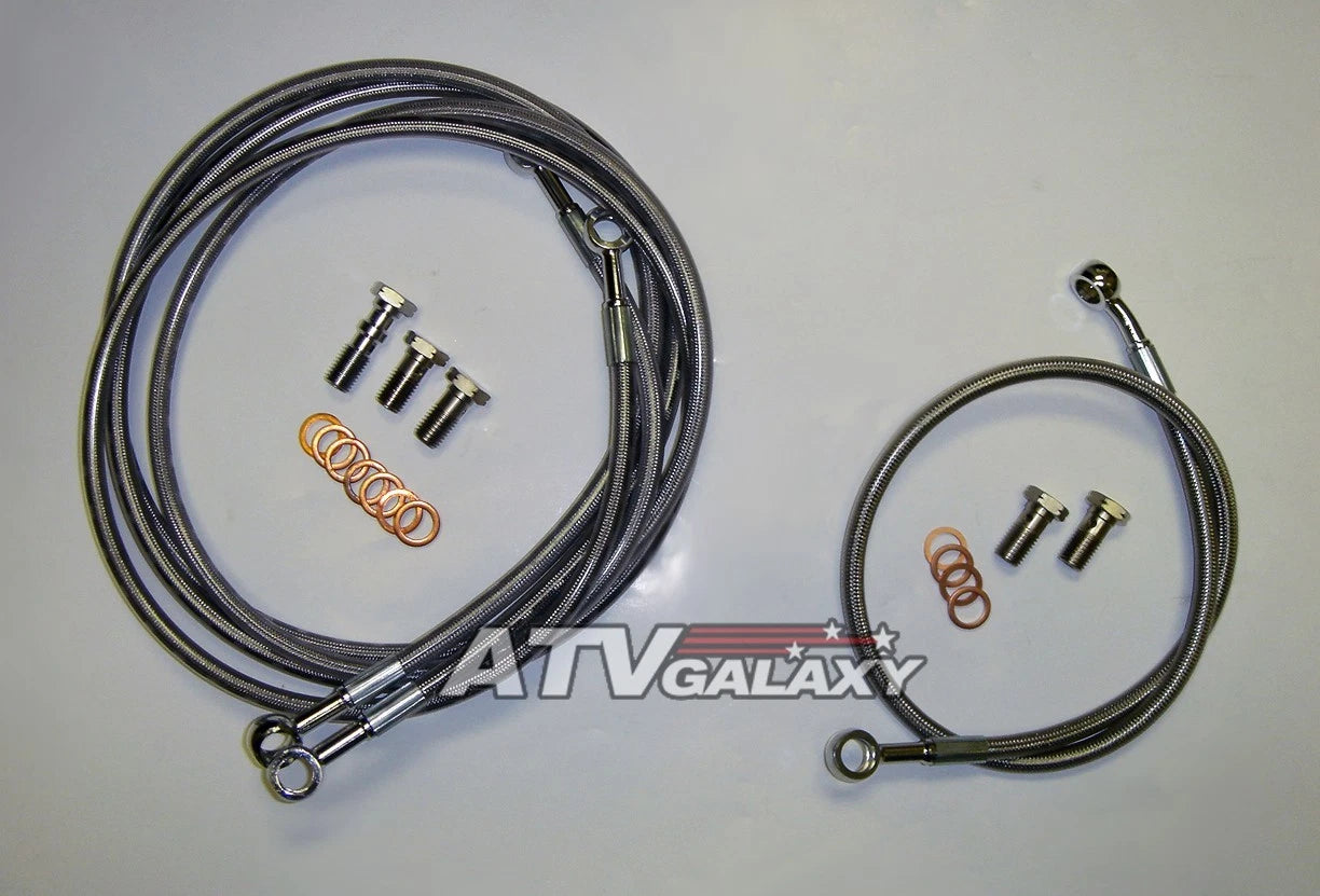 Steel Braided Brake Lines for Suzuki LTR450 (2006–2009)