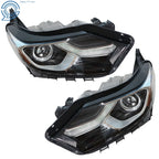 Set of 2 LED DRL Halogen Headlights for Chevrolet Equinox (2018–2020)