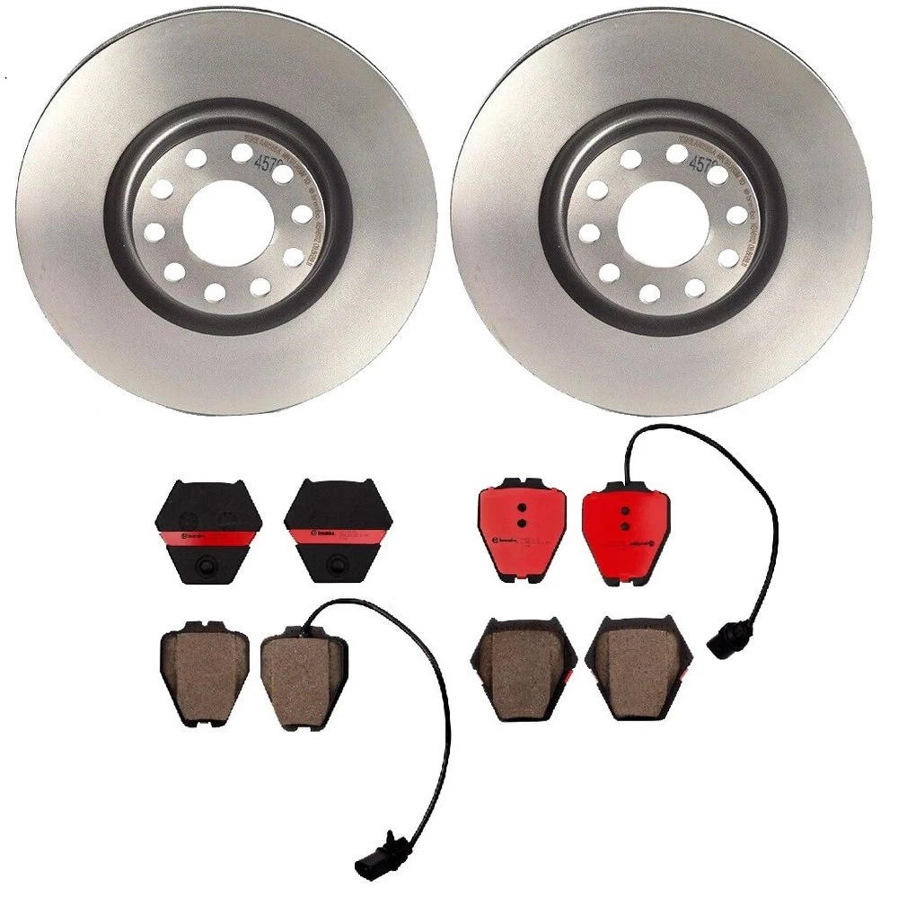 Brembo Front Brake Kit for Audi A6 Quattro S4 (Ceramic Pads, Disc Rotors)