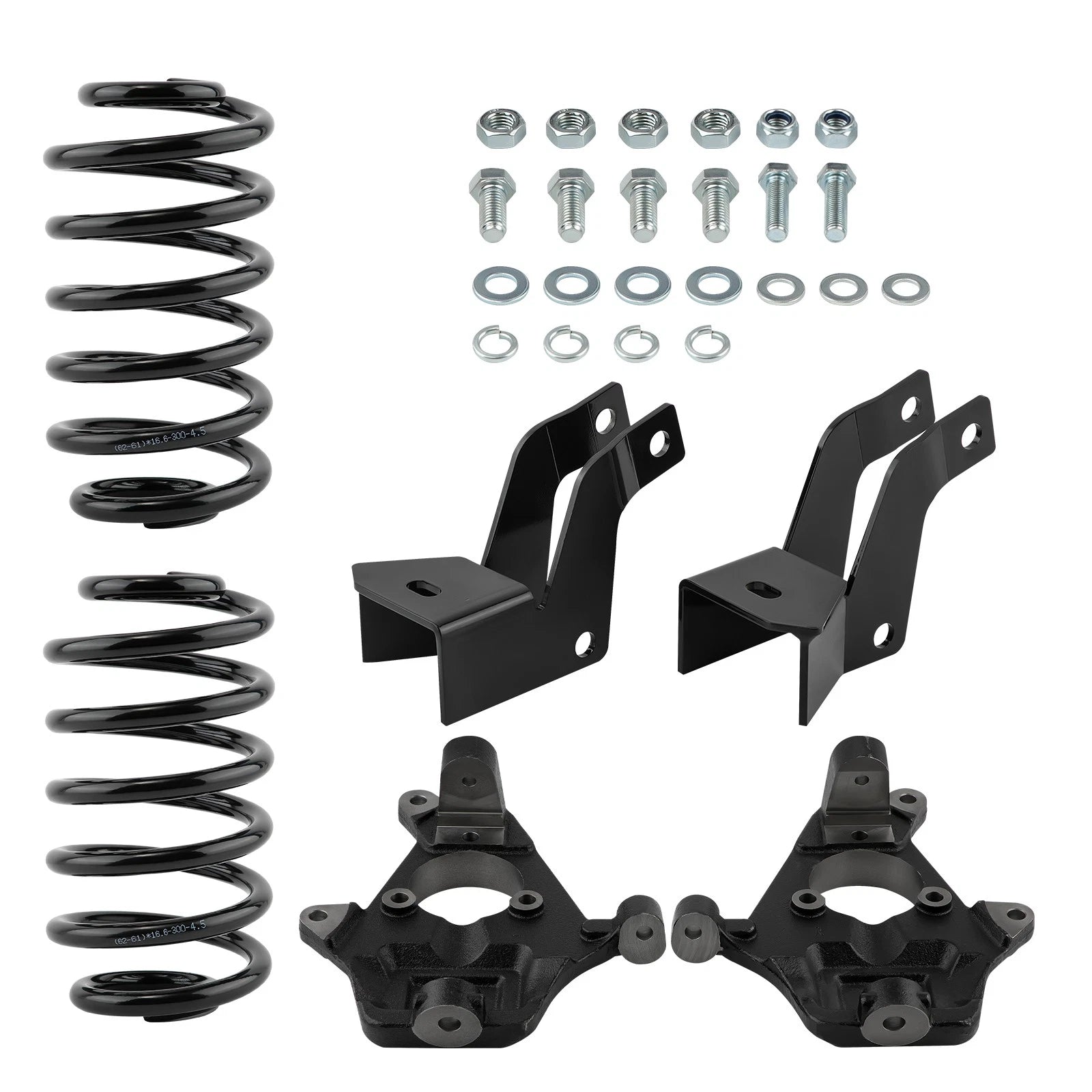 2" Front 4" Rear Drop Spindle Lowering Kit for Chevy Tahoe GMC Yukon (2007–2014)