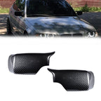 2 x M Style Wing Car Side Mirror Cover Caps for BMW E46 Sedan (1998–2005)