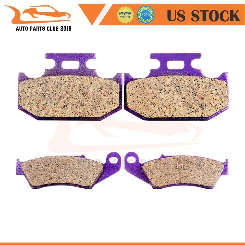 Front and Rear Brake Pads for Kawasaki KLX250 (1994–1996) KDX220R (1999–2005) KDX200 (1995–2000)