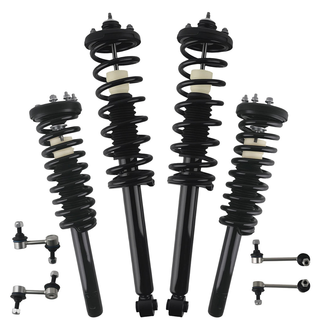 Front & Rear Struts w/ Coil Spring & Sway Bars for Honda Accord (2003–2007)