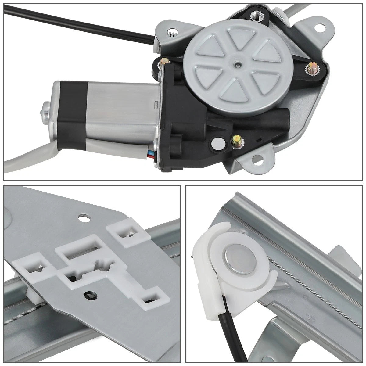 Power Window Regulator w/Motor Front Left LH for Toyota Corolla Geo Prizm (1993–1997)
