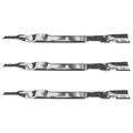 Set of 3 Mower Blades for Poulan PO12530LT PXT12530 (Fits 419274 532419274)