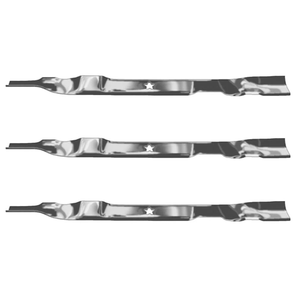 Set of 3 Mower Blades for Poulan PO12530LT PXT12530 (Fits 419274 532419274)